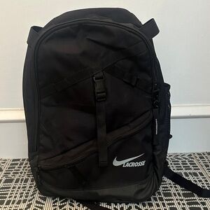 Lacrosse Black Backpack with Front Buckle